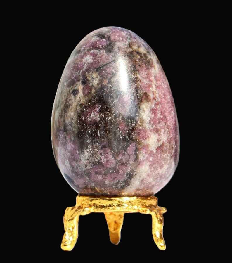 Pink Rubellite Tourmaline Crystal Egg: Chakra Healing Decor (160MM/65MM) image 15