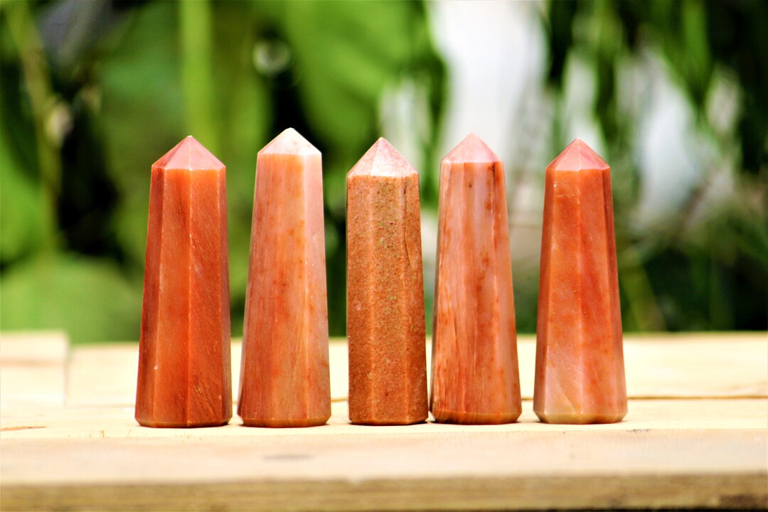 Egyptian 8 Faceted 70MM Mini Red Moonstone Metaphysical Etsy