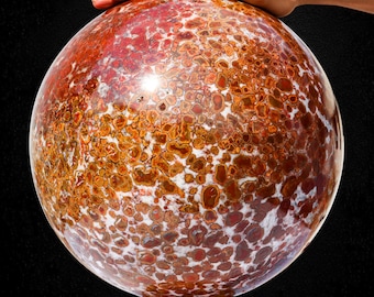 Esfera grande de jaspe cobra real: bola de piedra preciosa natural, decoración espiritual (280 mm/295 mm)