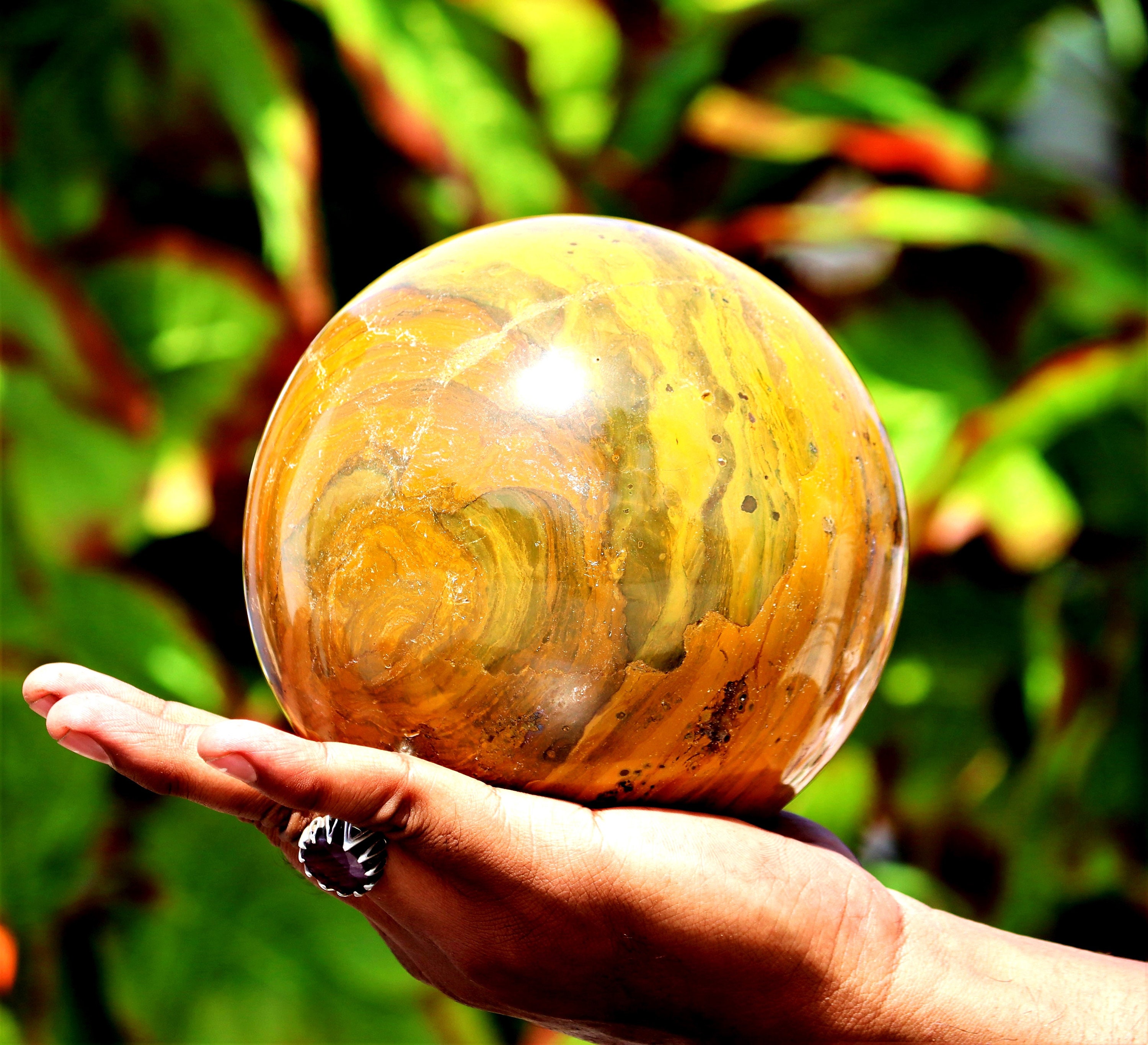 Huge 140MM Natural Yellow Lemon Jasper Stone Healing Power Etsy