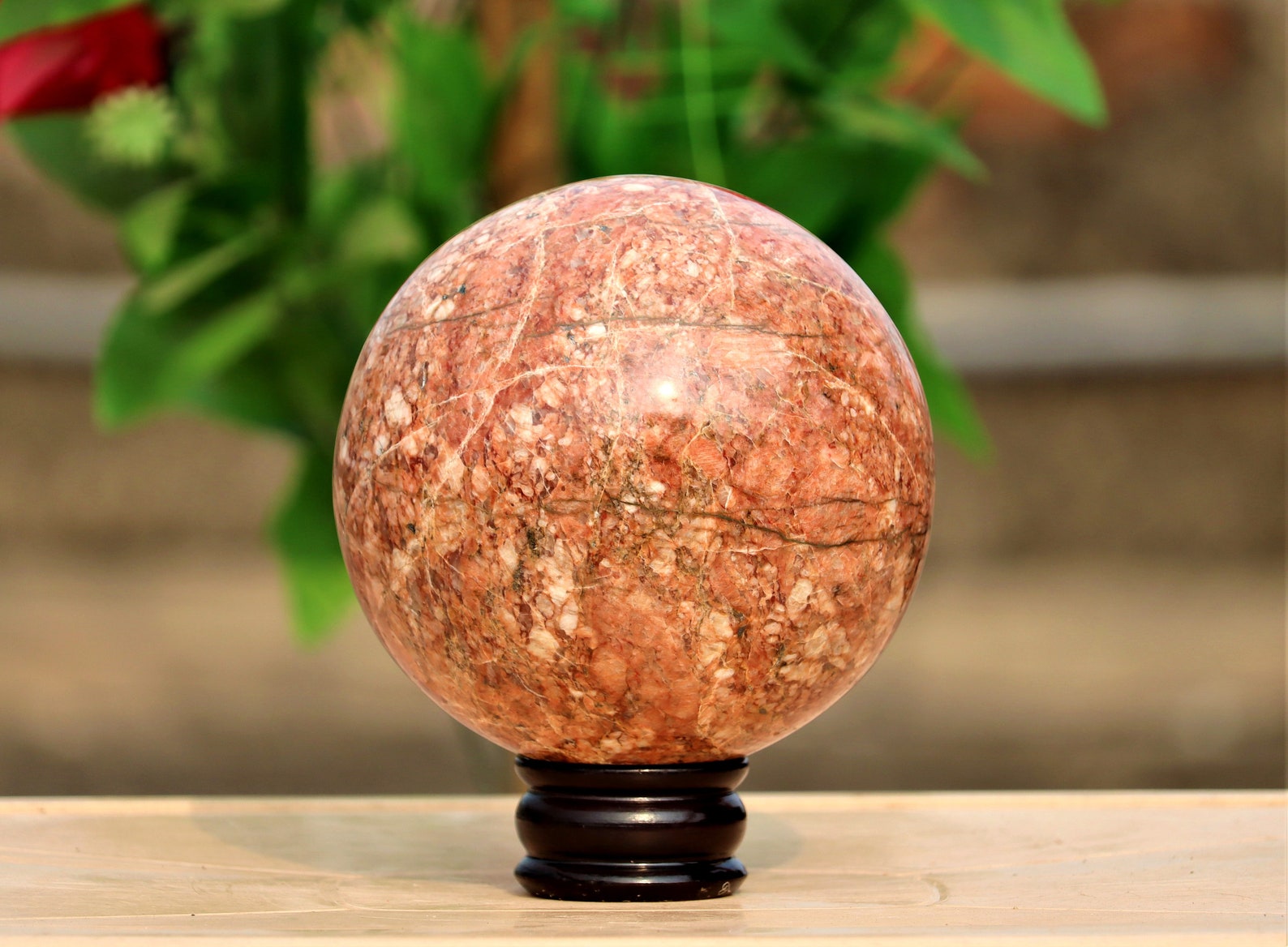 Huge Natural 145MM Red Moonstone Crystal Metaphysical Healing Etsy