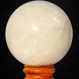 White Calcite Sphere: Natural Healing Crystal Ball, Home Decor (135MM) image 6