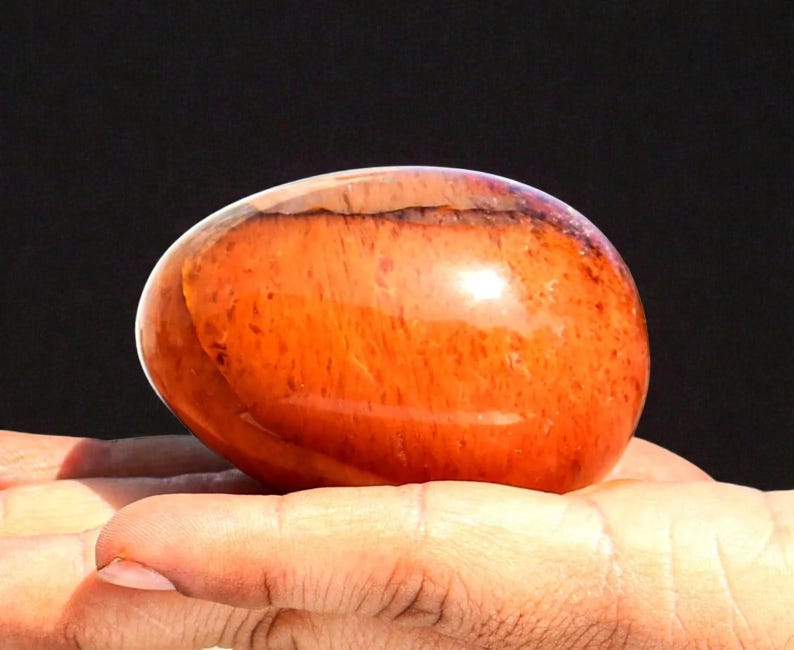 Golden Healer Quartz Crystal Egg: Spiritual Meditation Gemstone 60MM image 5