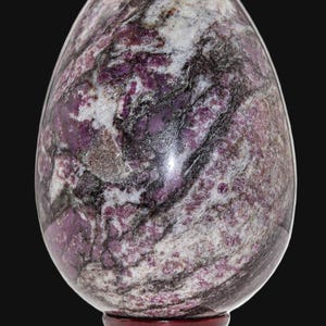Pink Rubellite Tourmaline Crystal Egg: Chakra Healing Decor (160MM/65MM) image 3