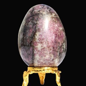 Pink Rubellite Tourmaline Crystal Egg: Chakra Healing Decor (160MM/65MM) image 13
