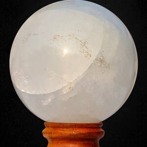 White Calcite Sphere: Natural Healing Crystal Ball, Home Decor (135MM) image 20