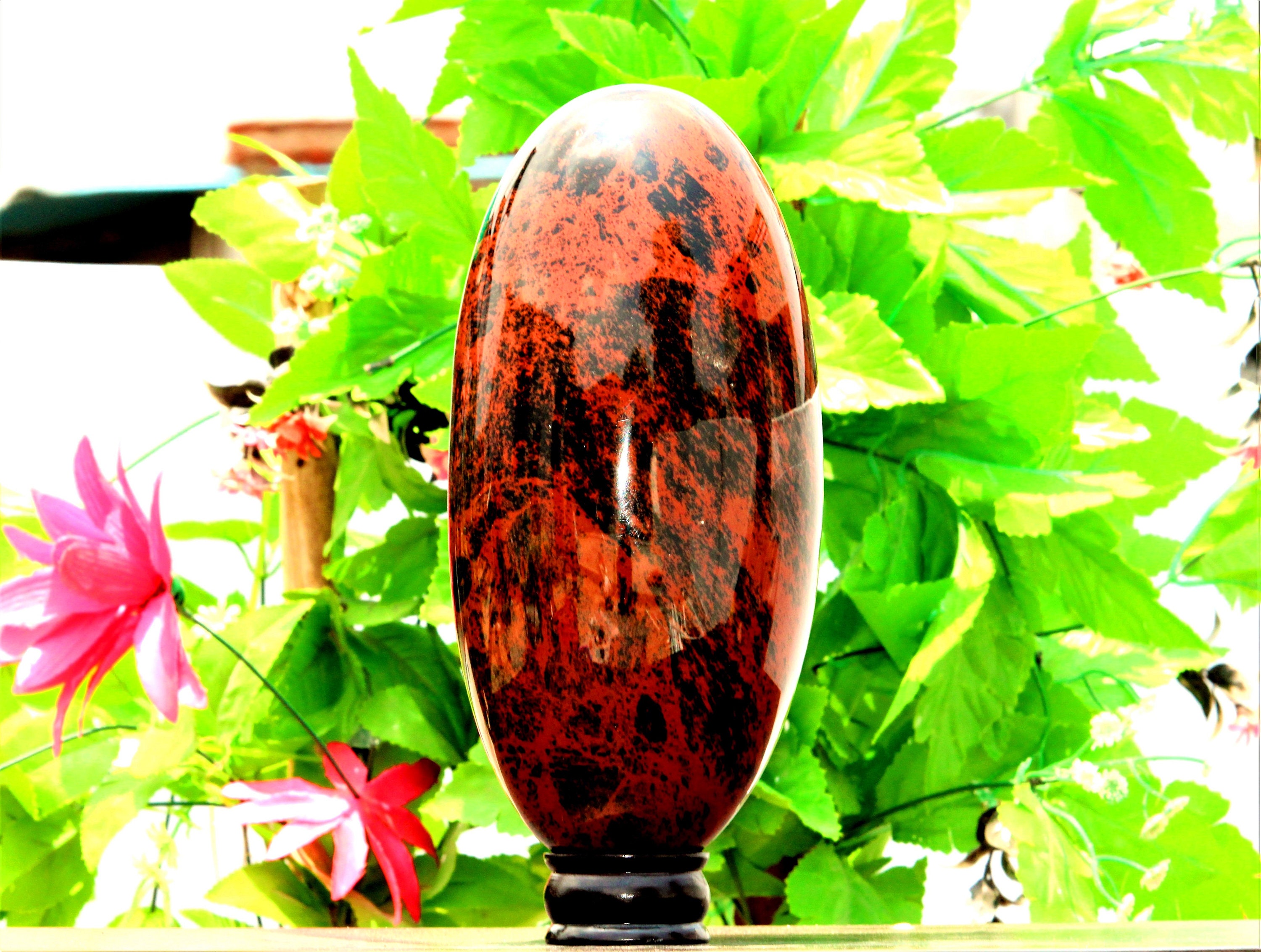Very Large 250MM 25CM Red Mahogany Obsidian Jasper Healing Etsy