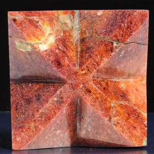 Red Aventurine Merkabah Star: Healing Crystal Decor (75MM) image 7