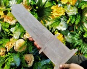 Tallest 13 Inches 32CM 4 Faceted Clear Quartz Healing Pietra Dura Grand Tour Obelisk Tower