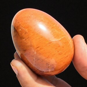 Golden Healer Quartz Crystal Egg: Spiritual Meditation Gemstone 60MM image 2