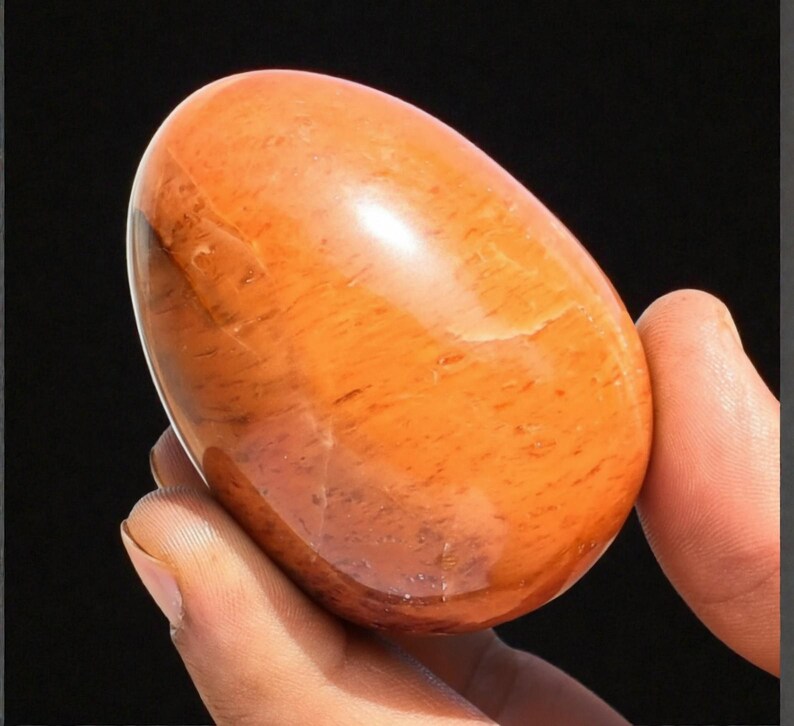 Golden Healer Quartz Crystal Egg: Spiritual Meditation Gemstone 60MM image 2