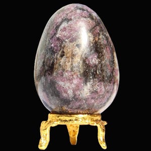 Pink Rubellite Tourmaline Crystal Egg: Chakra Healing Decor (160MM/65MM) image 16