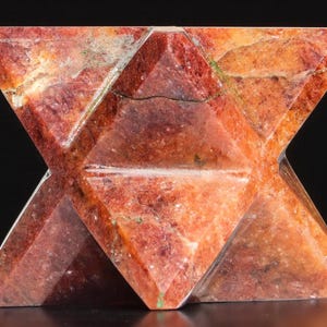 Red Aventurine Merkabah Star: Healing Crystal Decor (75MM) image 8