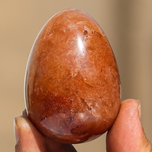 Orange Aventurine Crystal Egg Natural Healing Stone Egg Chakra Balance Aura Energy Gemstone Meditation Metaphysical Unique Home Decor Gift
