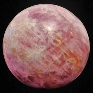 345mm Huge Pink Rose Quartz Sphere Massive Crystal Ball Chakra Balance Gemstone Ball image 10