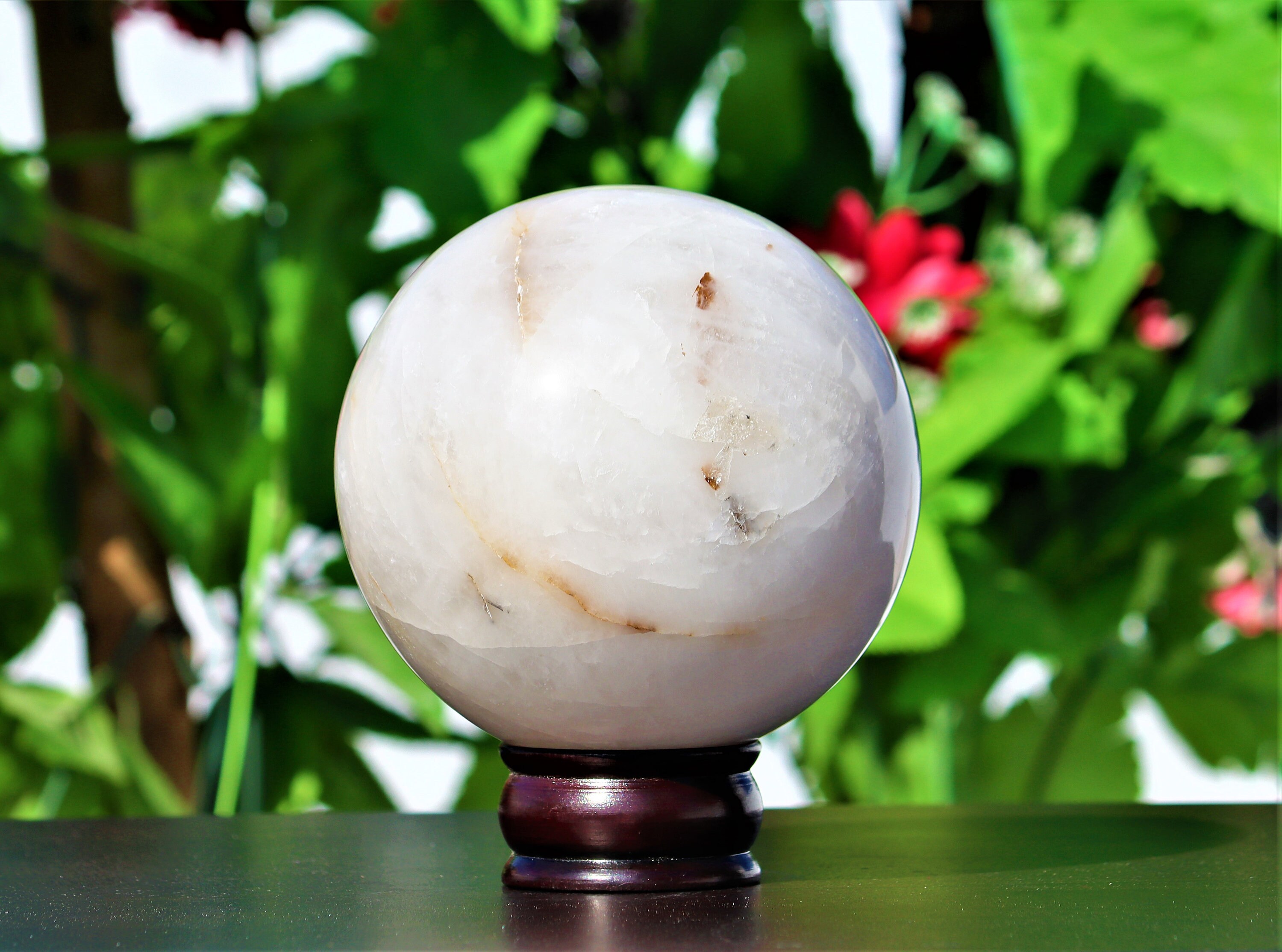 Large 125MM Natural White Snow Quartz Stone Healing Etsy