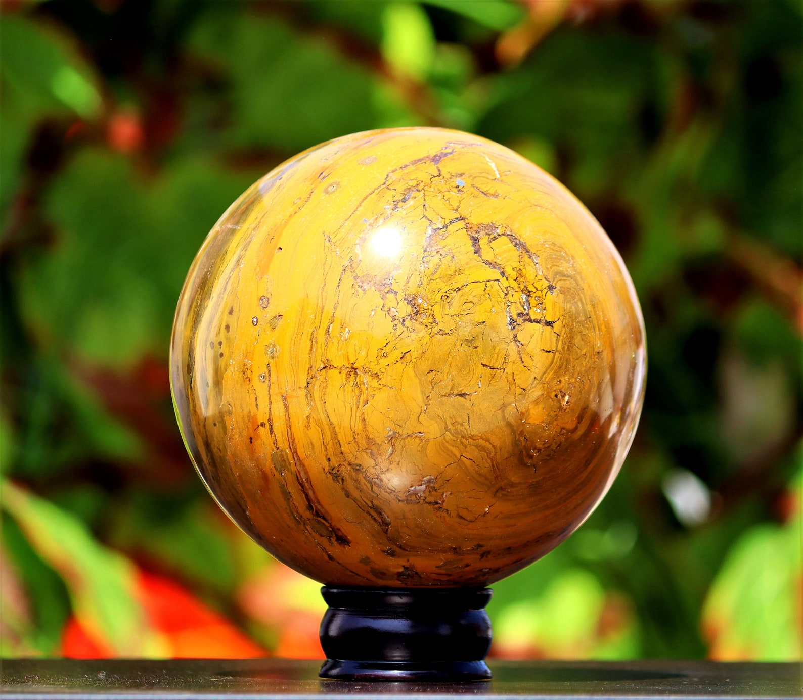 Huge 140MM Natural Yellow Lemon Jasper Stone Healing Power Etsy