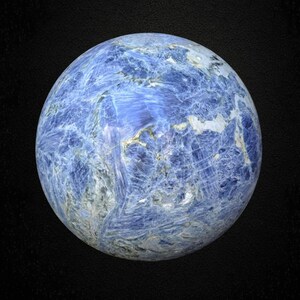 400MM Blue Kyanite Crystal Sphere: Natural Healing Stone Decor image 3