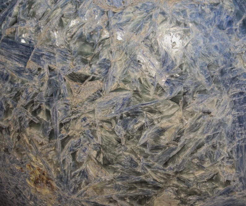 400MM Blue Kyanite Crystal Sphere: Natural Healing Stone Decor image 17