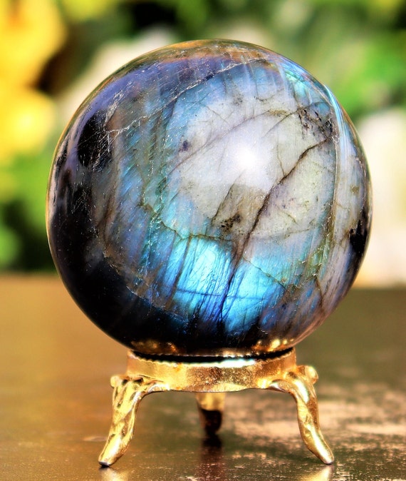 55MM Blue Labradorite Sphere Rainbow Flashy Healing Gemstone Energy  Boosting Ball Perfect Spiritual Home Decor Gift Energy Relief Crystal - Etsy
