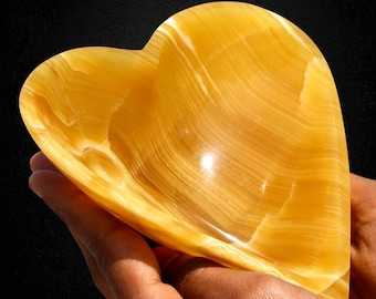140MM Mexican Calcite Crystal Prayer Bowl: Chakra Healing Altar Decor