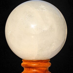 White Calcite Sphere: Natural Healing Crystal Ball, Home Decor (135MM) image 2