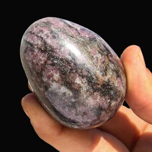 Pink Rubellite Tourmaline Crystal Egg: Chakra Healing Decor (160MM/65MM) image 12