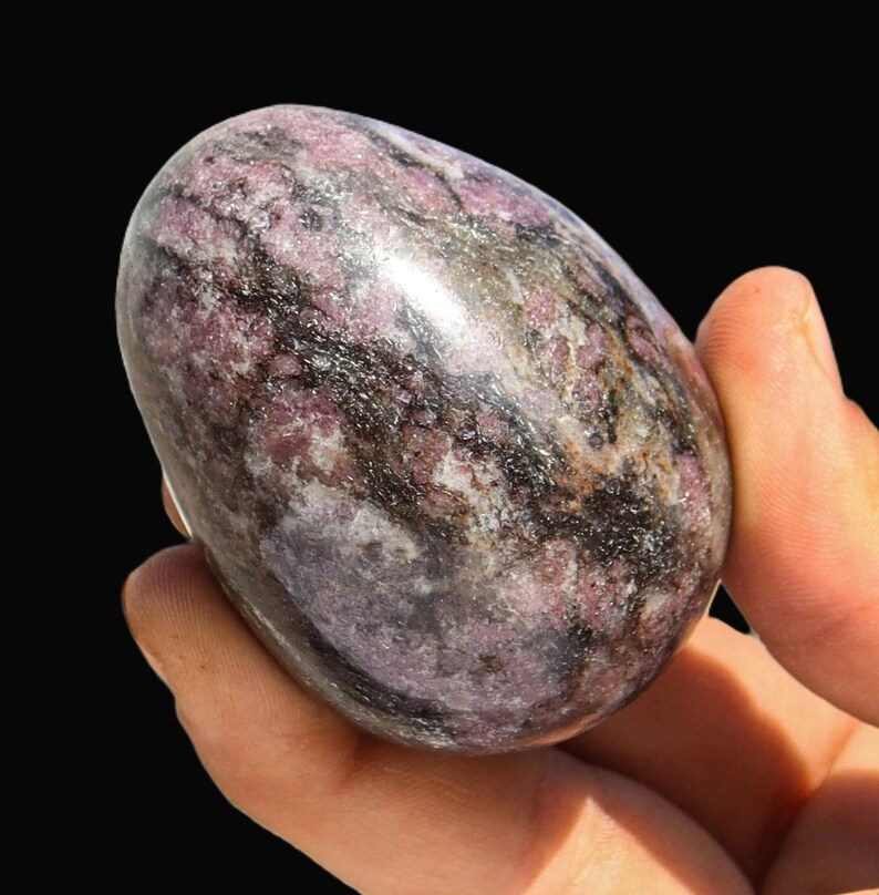 Pink Rubellite Tourmaline Crystal Egg: Chakra Healing Decor (160MM/65MM) image 12
