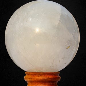 White Calcite Sphere: Natural Healing Crystal Ball, Home Decor (135MM) image 18