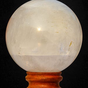 White Calcite Sphere: Natural Healing Crystal Ball, Home Decor (135MM) 140MM 3510 Gr