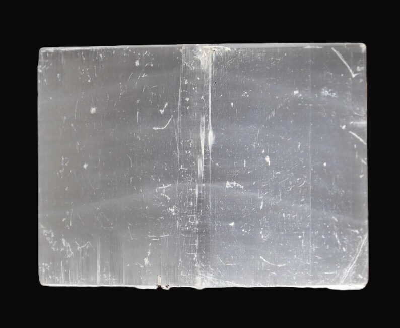 Natural White Selenite Cube - High Vibration Charging Stone Crystal Cleansing & Meditation - 60MM Polished Square image 6