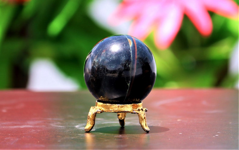 Natural Cat Eye Blue Hawks Eye Stone 45MM Reiki Aura Etsy