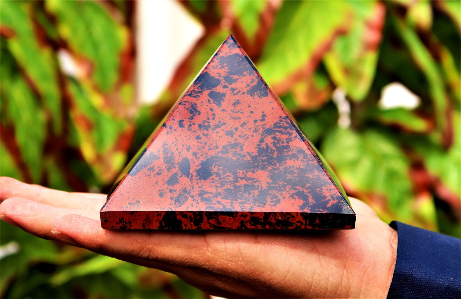 Grand 100MM Natural Mahogany Jasper Obsidian Jasper Acajou Etsy