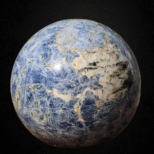 400MM Blue Kyanite Crystal Sphere: Natural Healing Stone Decor image 7