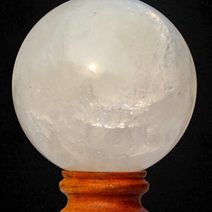White Calcite Sphere: Natural Healing Crystal Ball, Home Decor (135MM) image 15