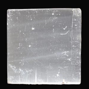 Natural White Selenite Cube - High Vibration Charging Stone Crystal Cleansing & Meditation - 60MM Polished Square image 7