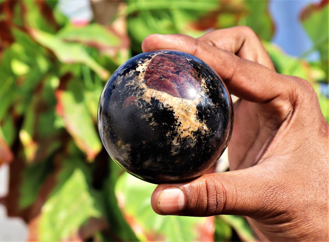 Large Natural in Astrophyllite Stone Large 70MM Aura Etsy