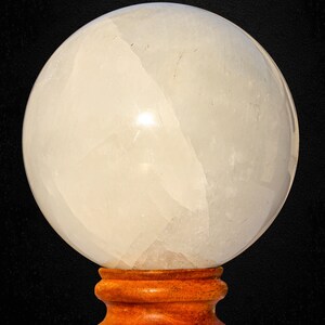 White Calcite Sphere: Natural Healing Crystal Ball, Home Decor (135MM) image 4