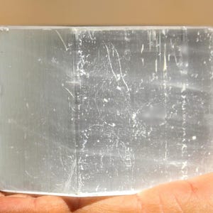 Natural White Selenite Cube - High Vibration Charging Stone Crystal Cleansing & Meditation - 60MM Polished Square image 10