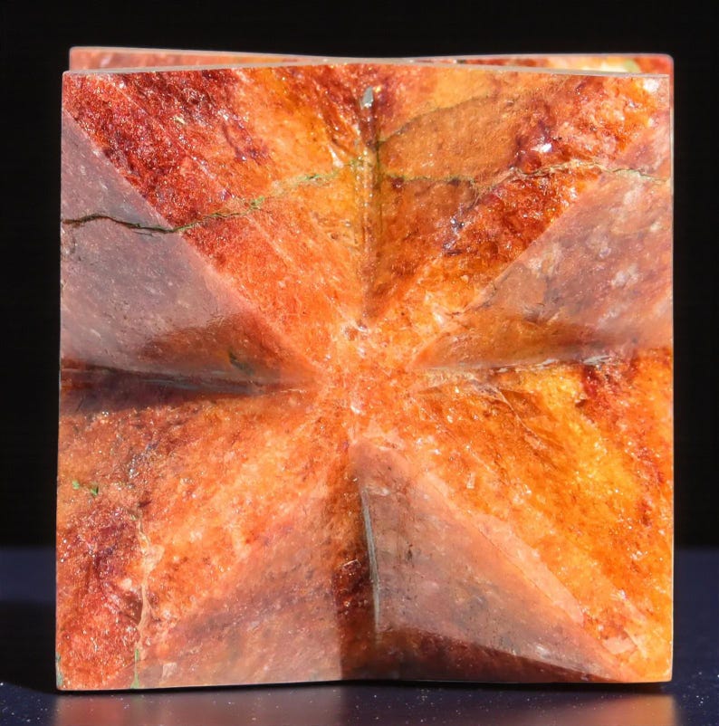Red Aventurine Merkabah Star: Healing Crystal Decor (75MM) image 9