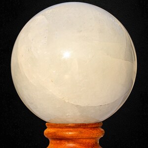 White Calcite Sphere: Natural Healing Crystal Ball, Home Decor (135MM) image 8