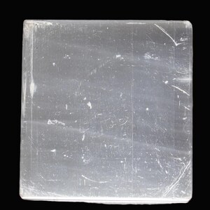 Natural White Selenite Cube - High Vibration Charging Stone Crystal Cleansing & Meditation - 60MM Polished Square image 5
