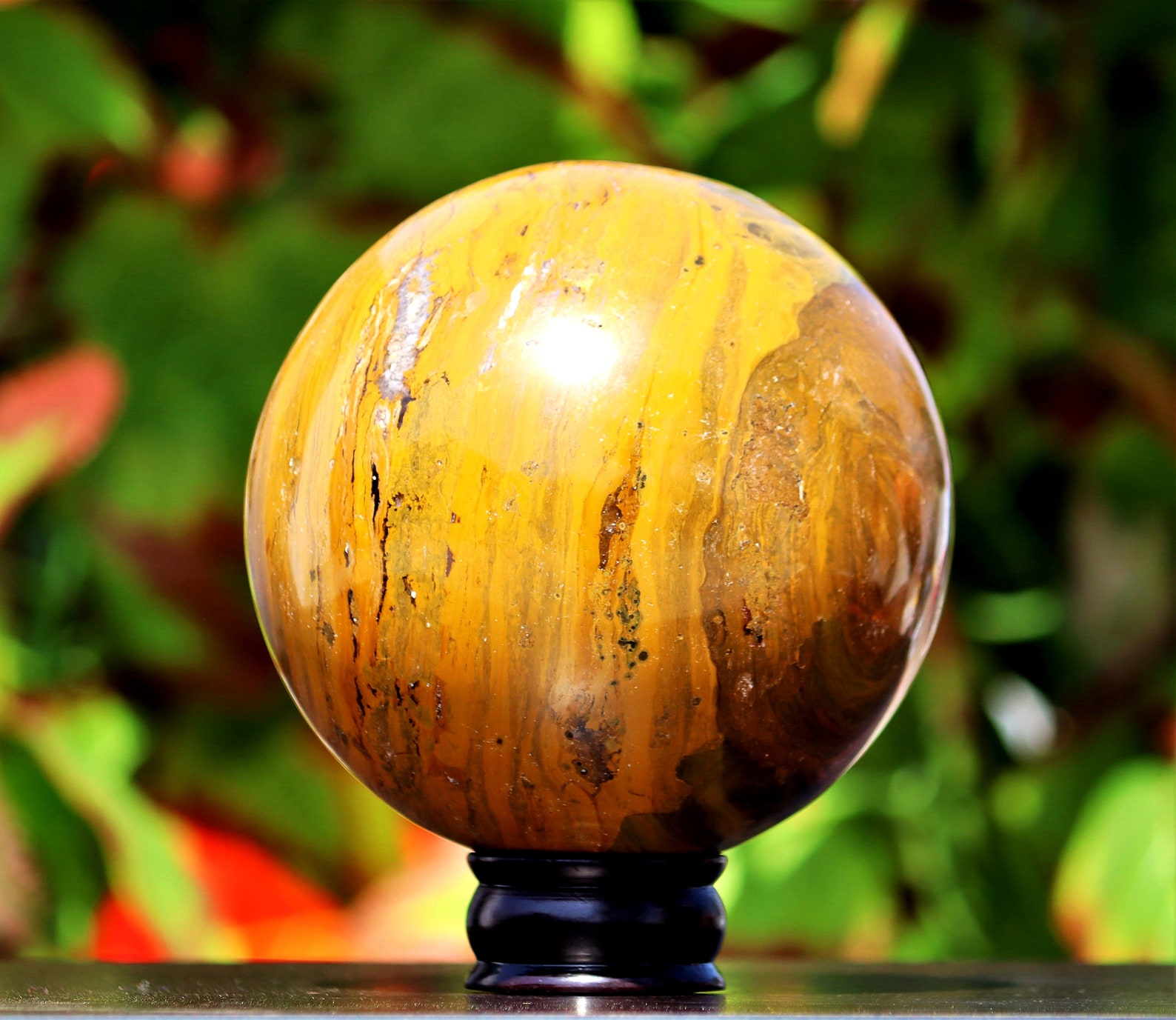 Huge 140MM Natural Yellow Lemon Jasper Stone Healing Power Etsy