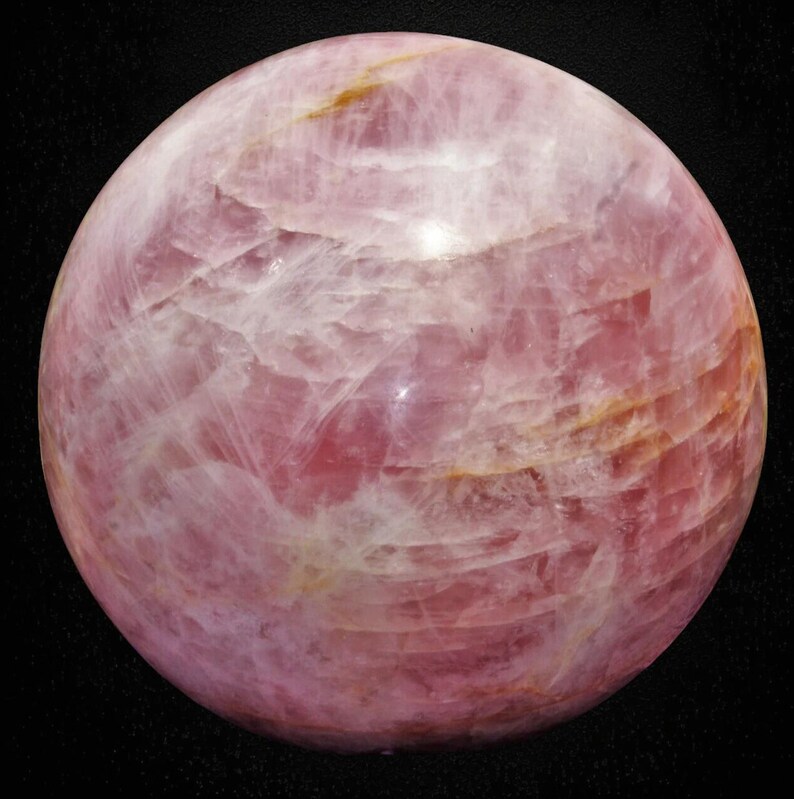 345mm Huge Pink Rose Quartz Sphere Massive Crystal Ball Chakra Balance Gemstone Ball image 6