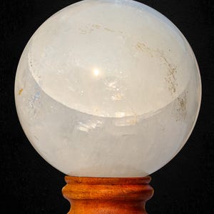 White Calcite Sphere: Natural Healing Crystal Ball, Home Decor (135MM) image 12