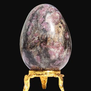 Pink Rubellite Tourmaline Crystal Egg: Chakra Healing Decor (160MM/65MM) image 14