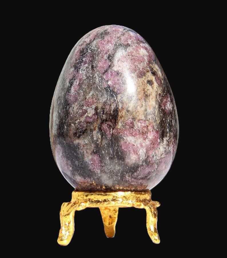 Pink Rubellite Tourmaline Crystal Egg: Chakra Healing Decor (160MM/65MM) image 14