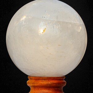 White Calcite Sphere: Natural Healing Crystal Ball, Home Decor (135MM) image 19