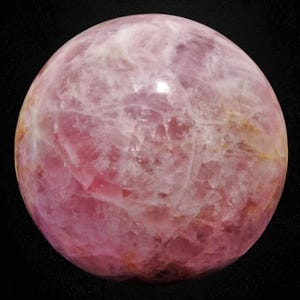 345mm Huge Pink Rose Quartz Sphere Massive Crystal Ball Chakra Balance Gemstone Ball image 8