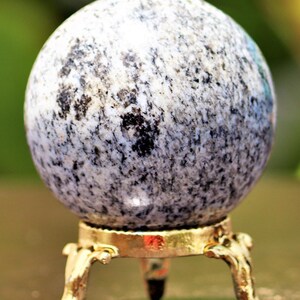 50MM Blue K2 Jasper Sphere: Chakra Balancing Crystal Decor image 8